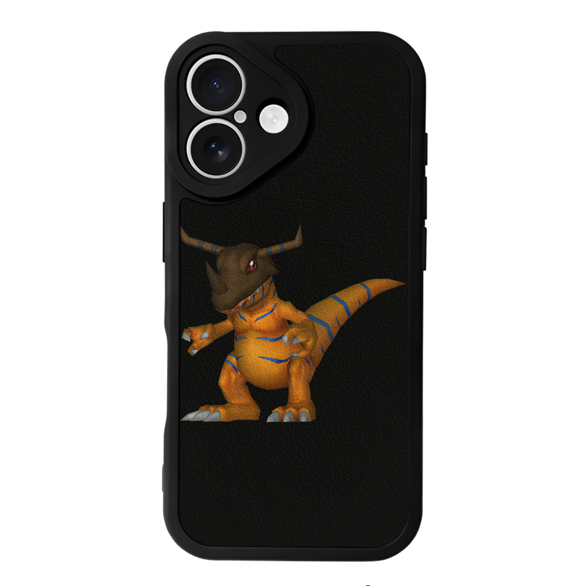 （画像用） Digimon デジタルモンスター/デジモン 【iPhone 16シリーズ対応】シリコンスマホケース（レザー調） 材質：シリコン